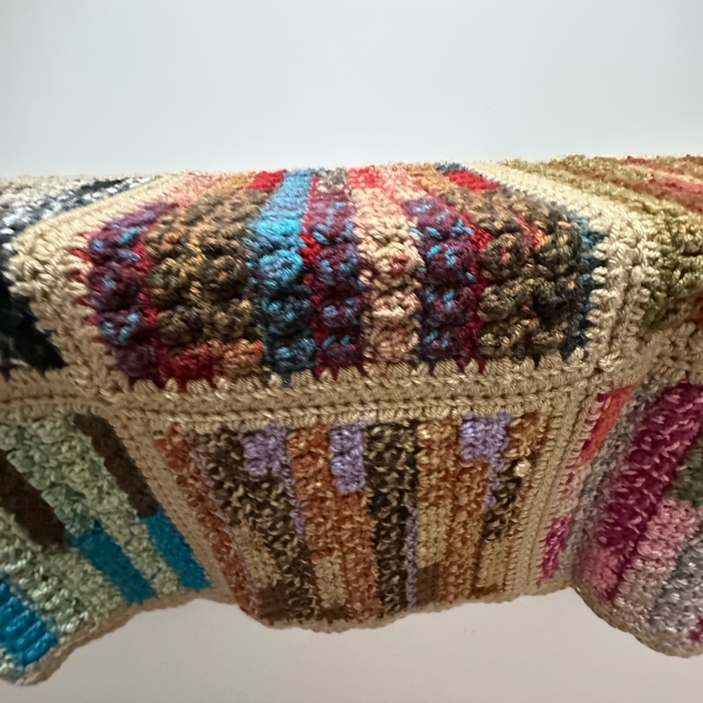 New, unused Handmade Crocheted Patchwork Throw Blanket - Picture 9 of 13